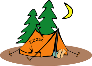 Kids idea of camping.